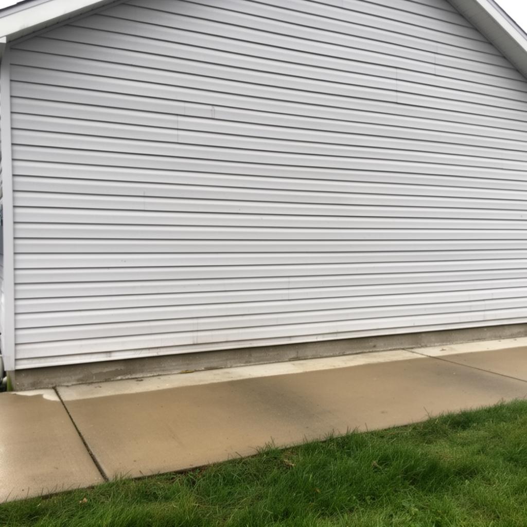 Clean house siding and walkway